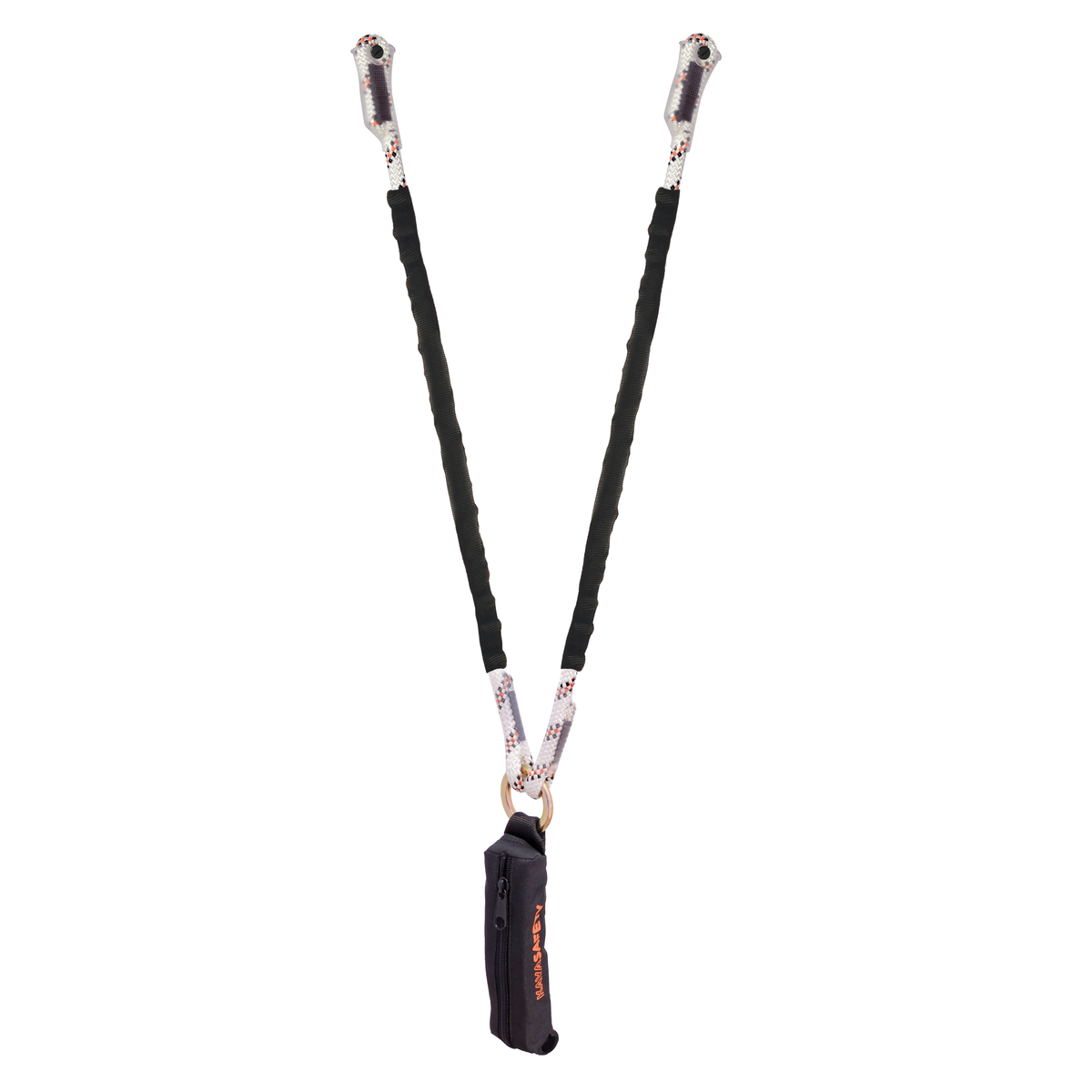 KAYA Twin-Leg Shock Absorbing Braided Rope with Lanyard E-3 B K-4A/K-6A L: 1.2 m
